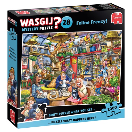[1432957] Puzzle Wasgij Mystery 28 - Feline Frenzyl 1000 pièces