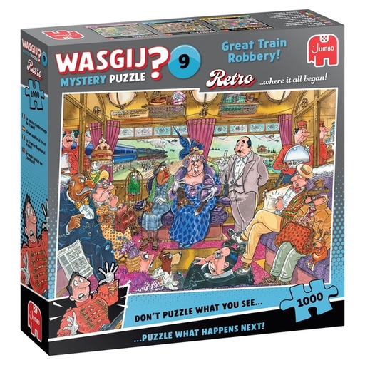 [1432960] Puzzle Wasgij Mystery 9 - The Great Train Robbery 1000 pièces
