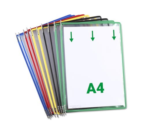 [1434552] Poche à pivots Tarifold A4 portrait assorti 10 pièces