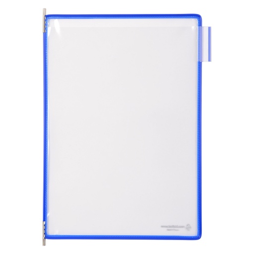 [1434553] Poche à pivots Tarifold A4 portrait bleu 10 pièces