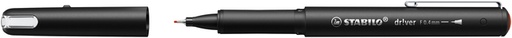 [1434580] Fineliner STABILO dr!ver fijn rood