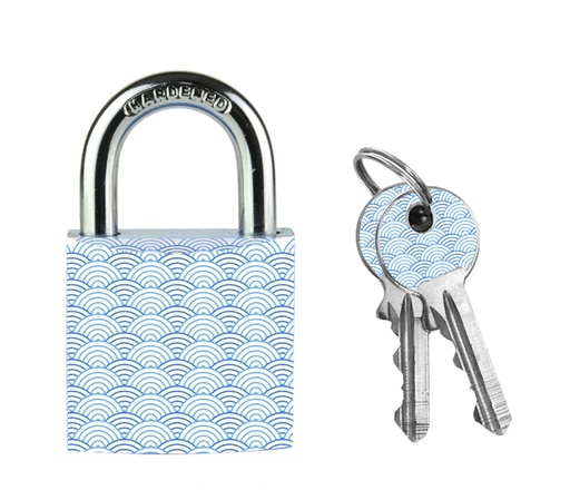 [1434598] Hangslot Masterlock 30mm golven motief