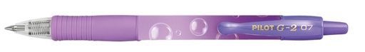[1434616] Roller encre gel PILOT G2 Bubble violet Medium écriture bleue