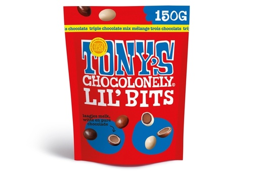 [1434642] Chocolat Tony's Chocolonely Lil' Bits triple chocolat 150g