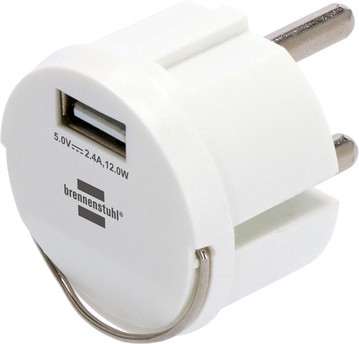 [1435351] Adaptateur de prise Brennenstuhl USB A 2.4A blanc