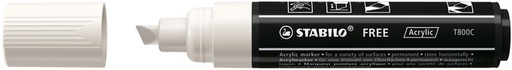 [1435395] Marqueur peinture STABILO Free Acrylic T800C blanc