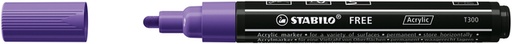 [1435397] Marqueur peinture STABILO Free Acrylic T300 violet