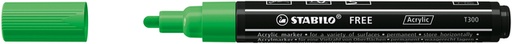 [1435407] Marqueur peinture STABILO Free Acrylic T300 vert feuille