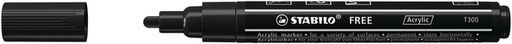 [1435409] Acrylmarker STABILO  Free Acrylic T300 zwart