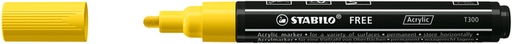 [1435411] Acrylmarker STABILO  Free Acrylic T300 geel