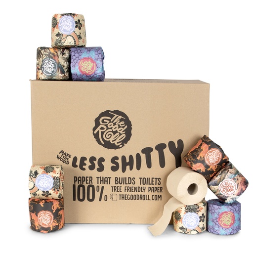 [1435673] Papier toilette The Good Roll The Panda Edition bambou 2 épaisseurs 24x 300 feuilles naturel