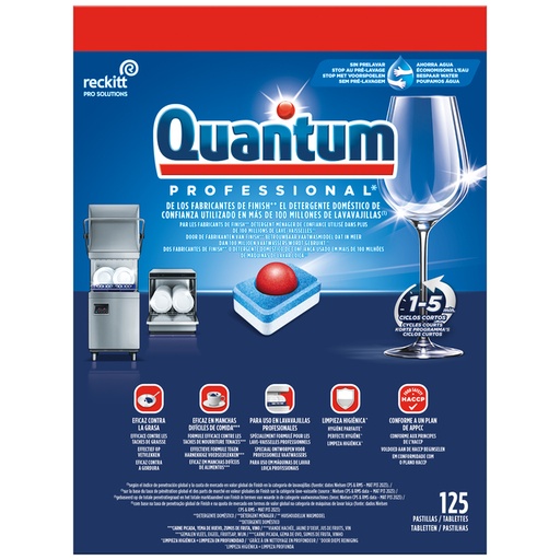 [1435737] Tablette lave-vaisselle Quantum Pro All-in-One 125 pièces