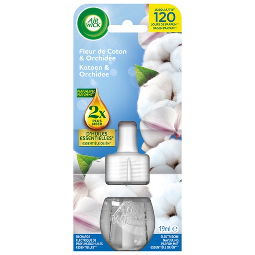 [1435741] Désodorisant Air Wick électrique Fleur de coton recharge 19ml