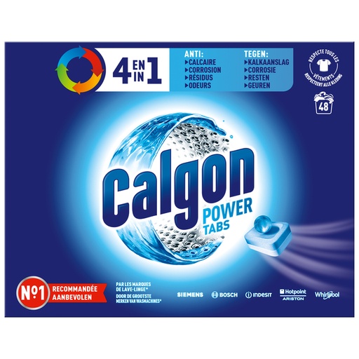 [1435746] Wasmachine reinigingstabletten Calgon 4in1 48 tabs