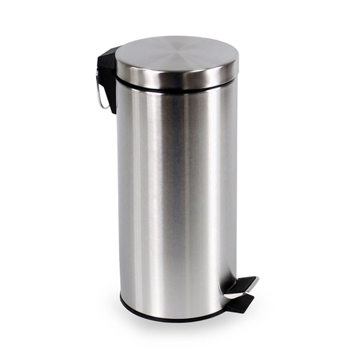 [1435987] Poubelle à pédale BRASQ 30L inox