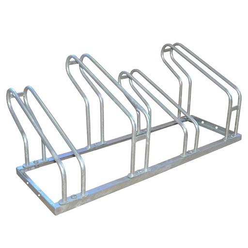 [1435990] Fietsenrek BRASQ  4 fietsen BS400 zilver