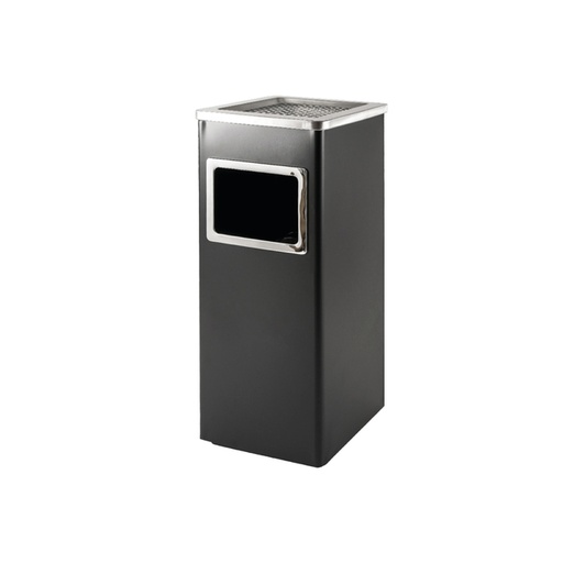 [1435991] Poubelle avec cendrier BRASQ 16L AT600 noir