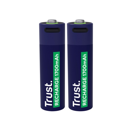 [1436010] Pile AA Trust Rechargeable USB-C 2 pièces