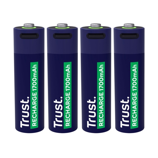 [1436016] Pile AA Trust Rechargeable USB-C 4 pièces