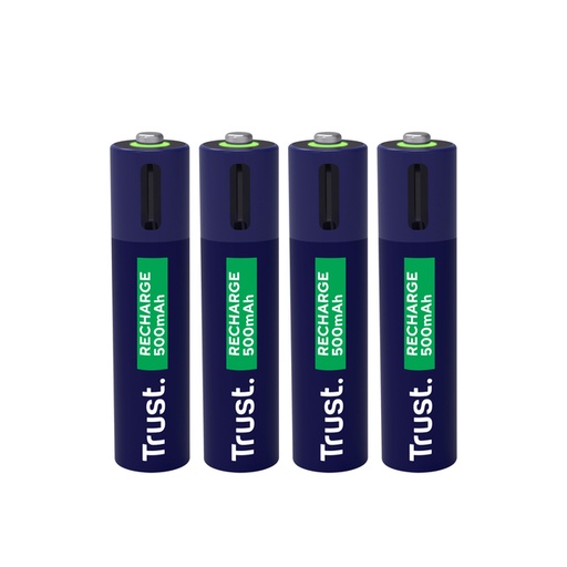 [1436018] Pile Trust rechargeable USB-C 4x AAA