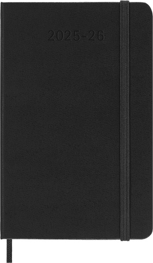 [1436239] Agenda 2025/2026 Moleskine 18M Planner Weekly 7 jours/1 page Pocket CR noir