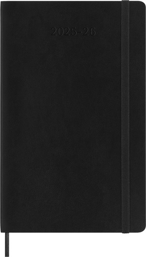 [1436245] Agenda 2025/2026 Moleskine 18M Planner Weekly 7 jours/1 page Large CS noir