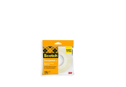 [1436318] Ruban adhésif Scotch 508 19mmx33m transparent 1 rouleau