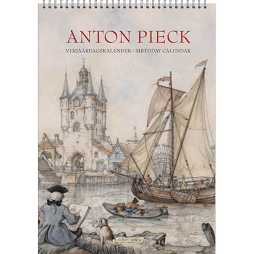 [1436348] Verjaardagskalender Anton Pieck Zicht op haven A4