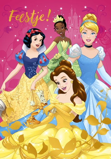 [1436352] Invitation GirlsDisney Princess (NL)