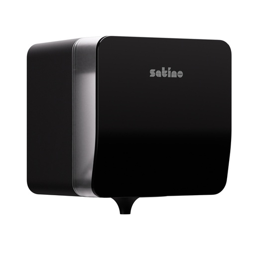 [1436525] Poetspapierdispenser Satino CF1 Hyginity Plus medium zwart 333417