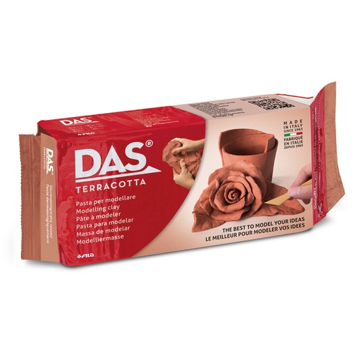 [1436591] Boetseerklei DAS luchthardend 500 gram terracotta