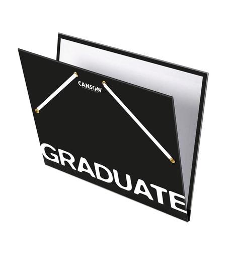 [1436593] Tekenmap Canson Graduate elastieksluiting 260x330mm zwart