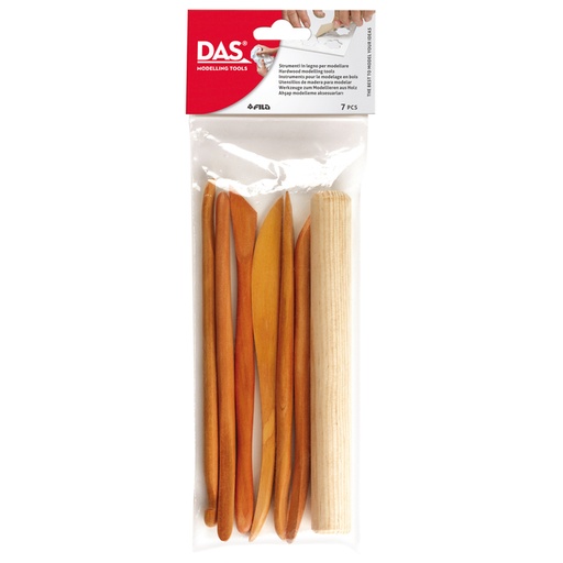 [1436594] Kleigereedschap DAS 7-delig hout