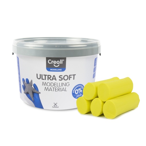 [1436638] Pâte à modeler Creall Play-it Ultra Soft jaune 1100g