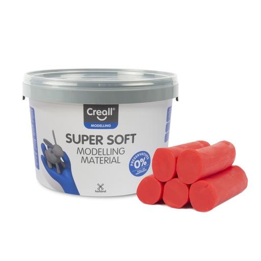[1436641] Pâte à modeler Creall Super Soft rouge 1750g