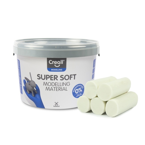 [1436645] Klei Creall supersoft wit 1750gram