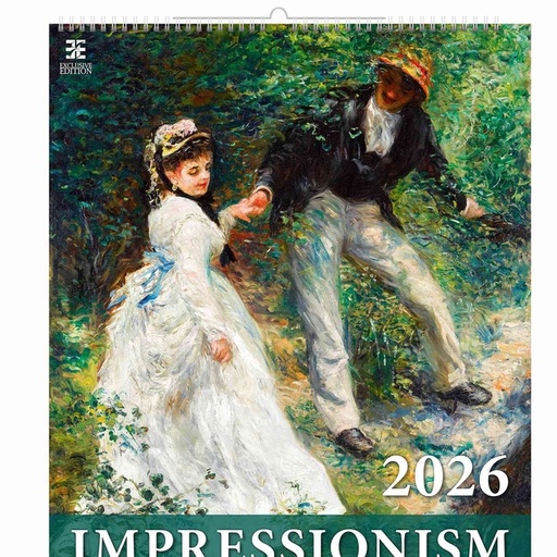[1436670] Calendrier 2026 Helma 365 arts impressionnistes 520x450mm