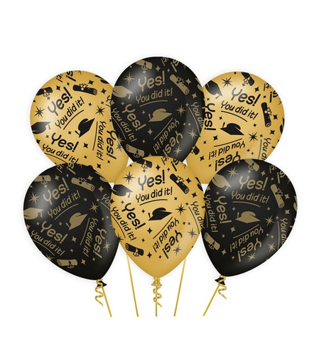 [1436761] Ballons Classy Party "Yes! You dit it!"