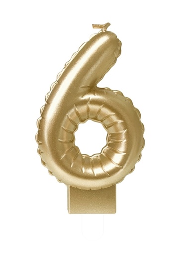 [1436765] Ballon Candle Foil or 6