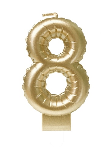 [1436769] Foil balloon candle gold 8