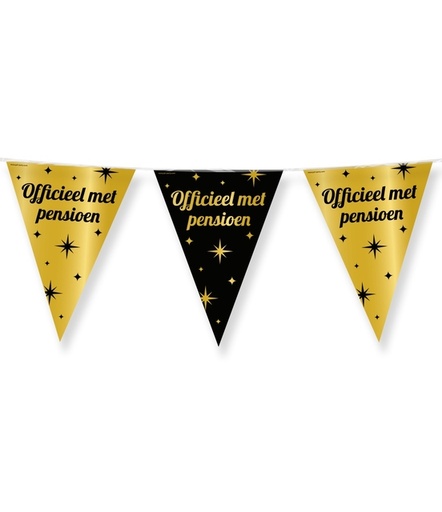 [1436776] Drapeaux Classy Party Flags foil "Pensioen"