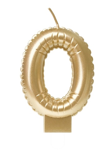 [1436777] Foil balloon candle gold 0