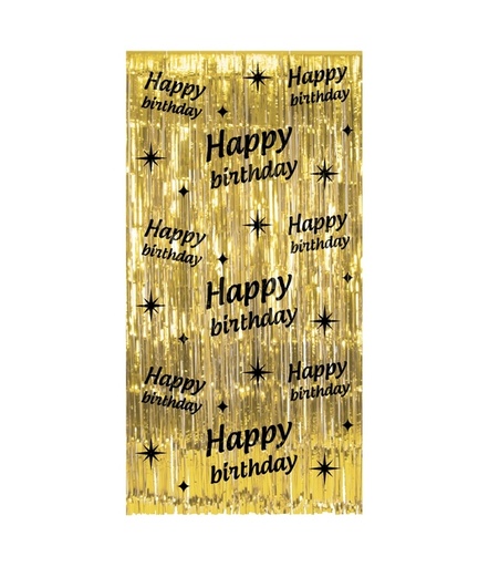 [1436783] Classy Party Curtain Happy Birthday