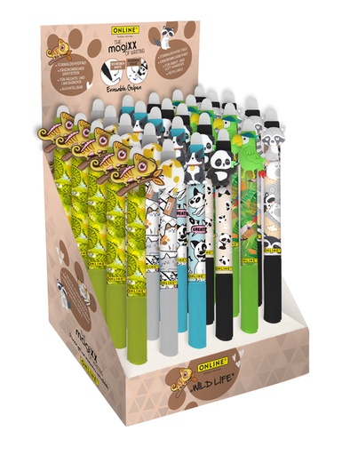 [1436819] Gelschrijver Online Magixx Fun Wild Life 0.7mm assorti