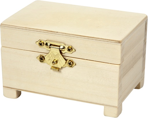 [1436827] Schatkist Creativ Company 6x9x6cm hout