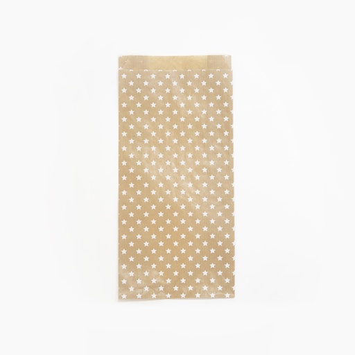 [1437054] Cadeauzak Clairefontaine16x30x5cm kraft sterren 50 stuks