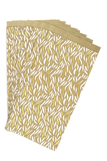 [1437074] Sachet cadeau Clairefontaine 12x24x4,5cm kraft vagues 50 pièces