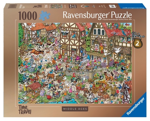 [1437089] Puzzle Ravensburger Ray's Comic Middel Ages 1000 pièces