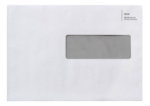 [1437093] Envelop C5 PP-374 met venster wit ING ds/500