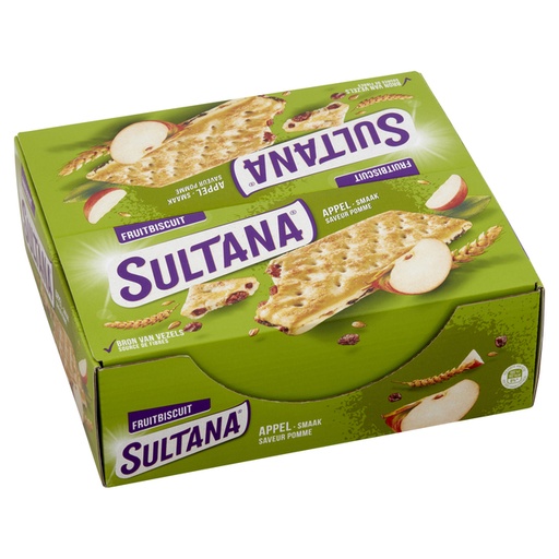[1437154] Biscuit aux fruits Sultana pomme pack de 3
